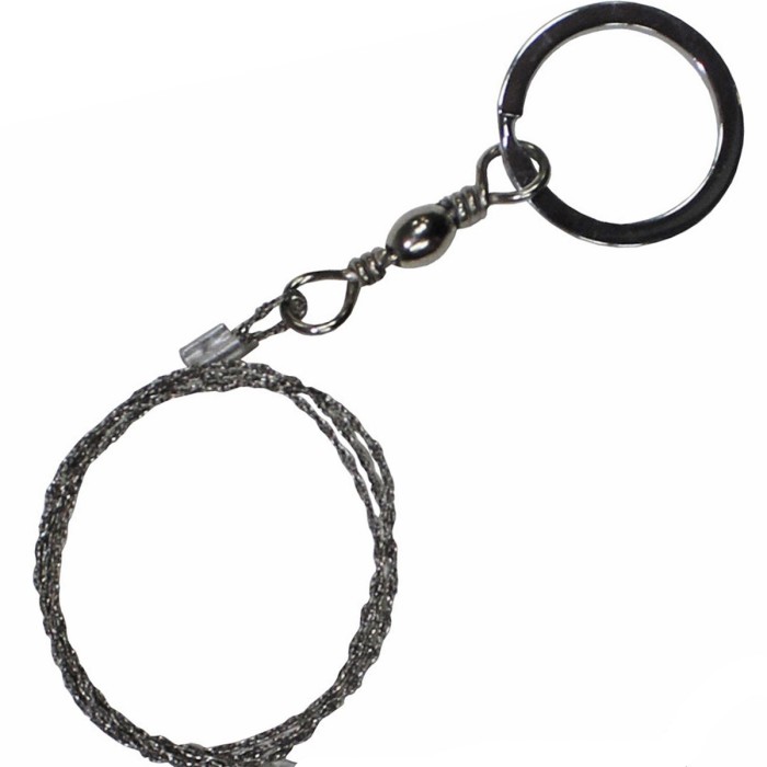 MFH Drahtsäge, Metallringe mit Drehgliedern